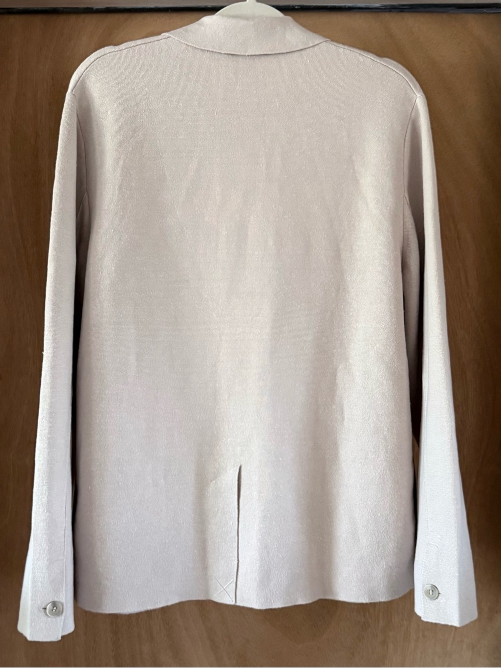 COS Milano Knit Linen Blend Blazer Jacket Light Beige Relaxed Men's Medium NWT - Picture 7 of 14
